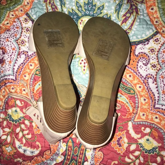 Nude lace up wedges size 7.5 - Picture 4 of 5